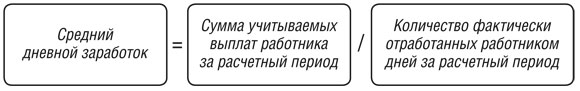 Средний дневной заработок Средний дневной заработок