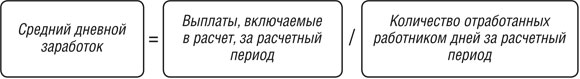 Средний дневной заработок